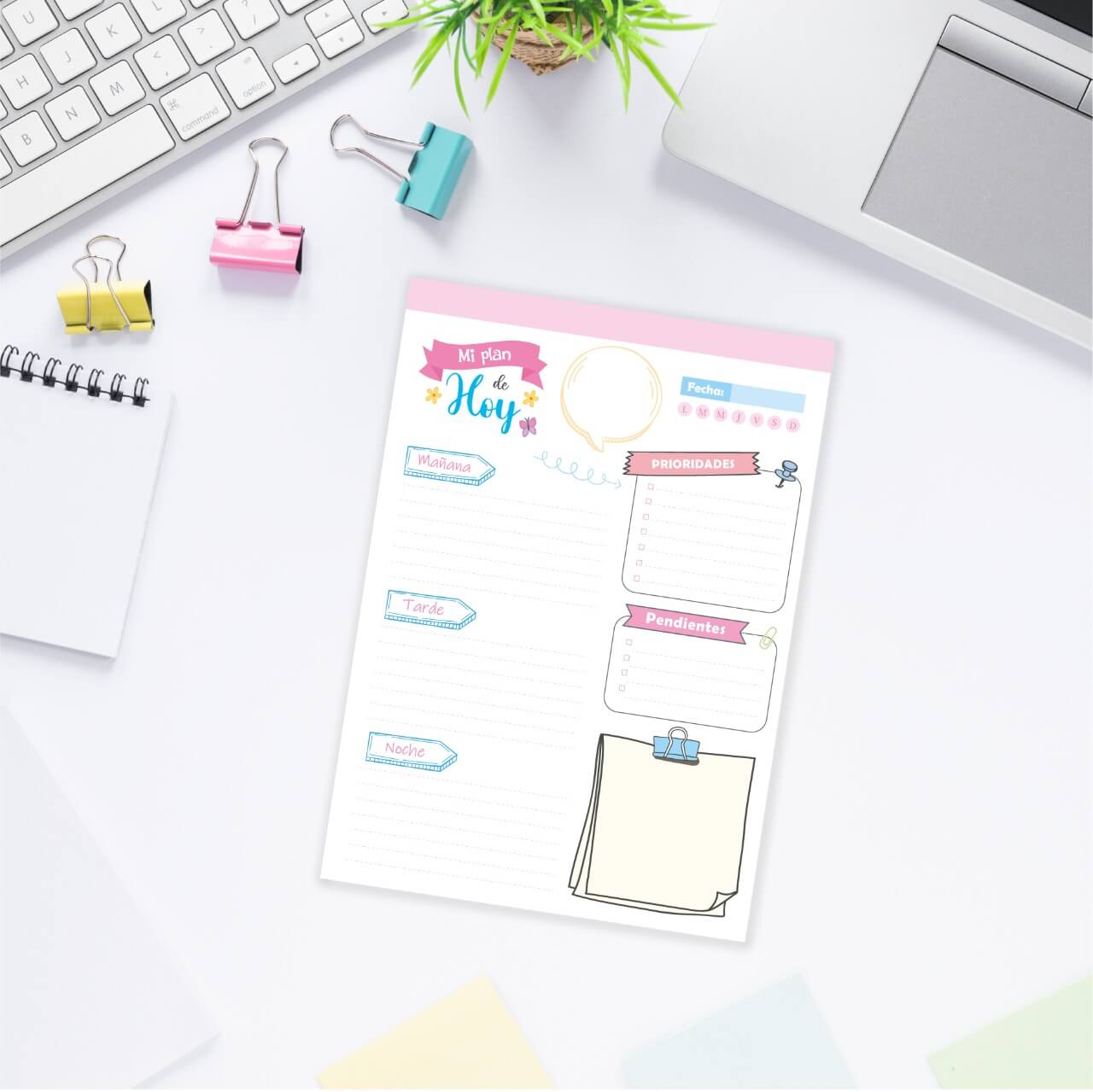 Planificador en taco diario